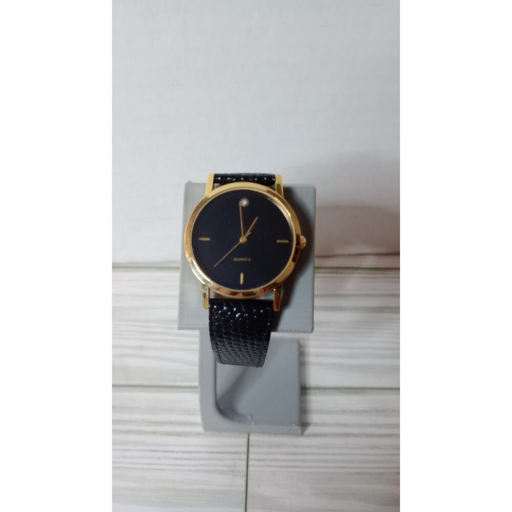 Lifelong Women's Watch Tested Genuine Leather Band Gold Toned Bezel